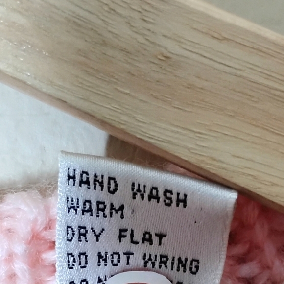 Vintage 80s Sweater Size L Pink Pastel Fair Isle Nordic Knit Soft Le Pull-Over - Picture 7 of 7